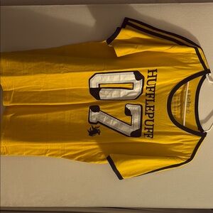 Harry Potter Yellow Quidditch Hufflepuff jersey tee